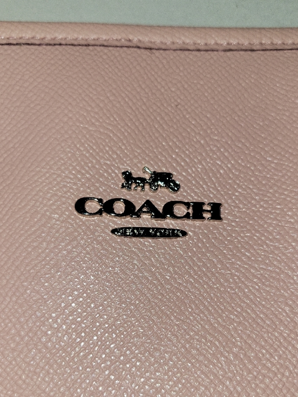 Coach Blush Pink Leather Tote with Double Straps - Picture 4 of 15